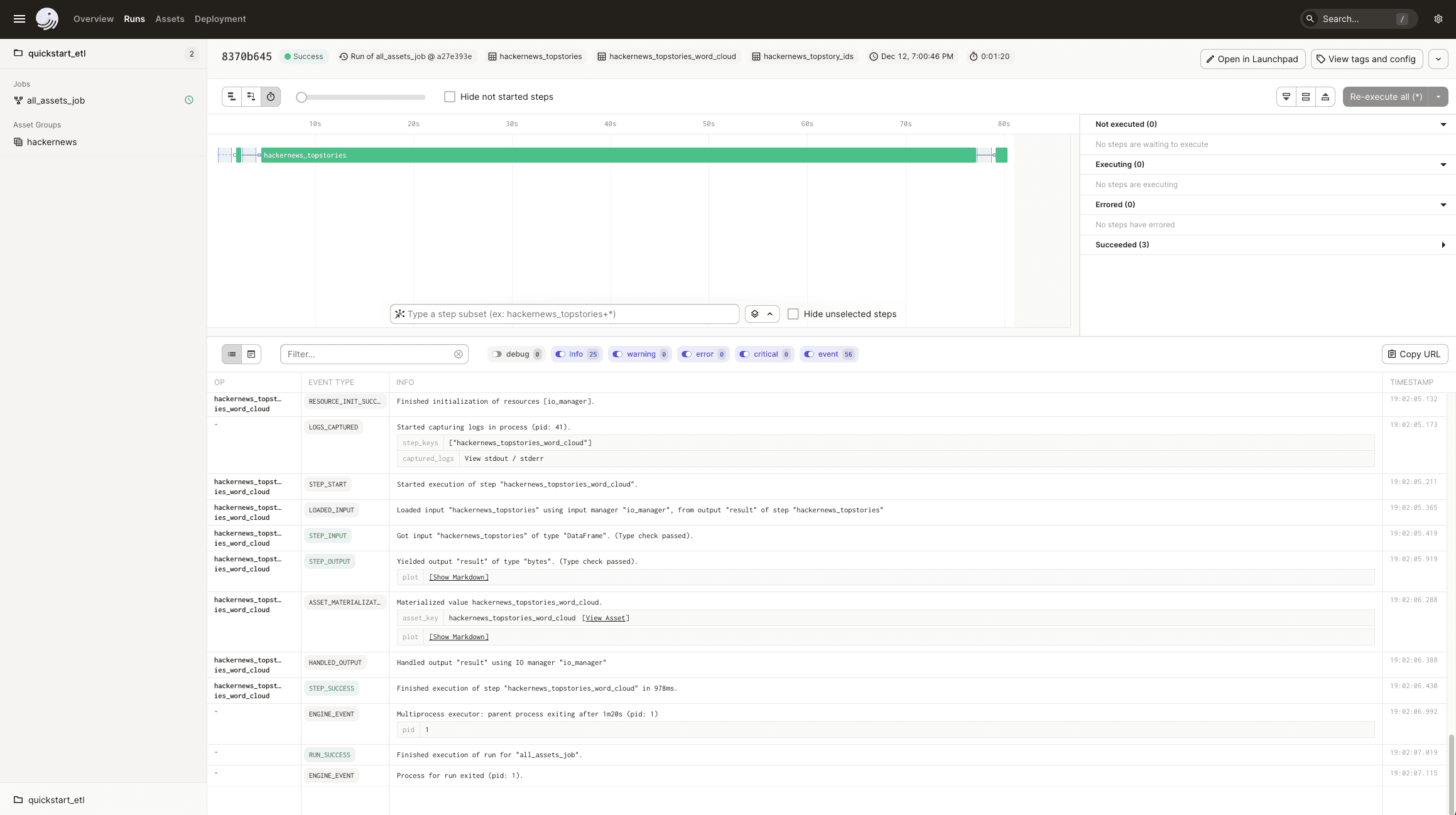 UI Job run